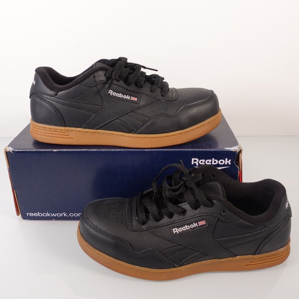 Reebok Work Women's Club MEMT Work Classic Work Sneaker Shoe Black Safety Size 9
